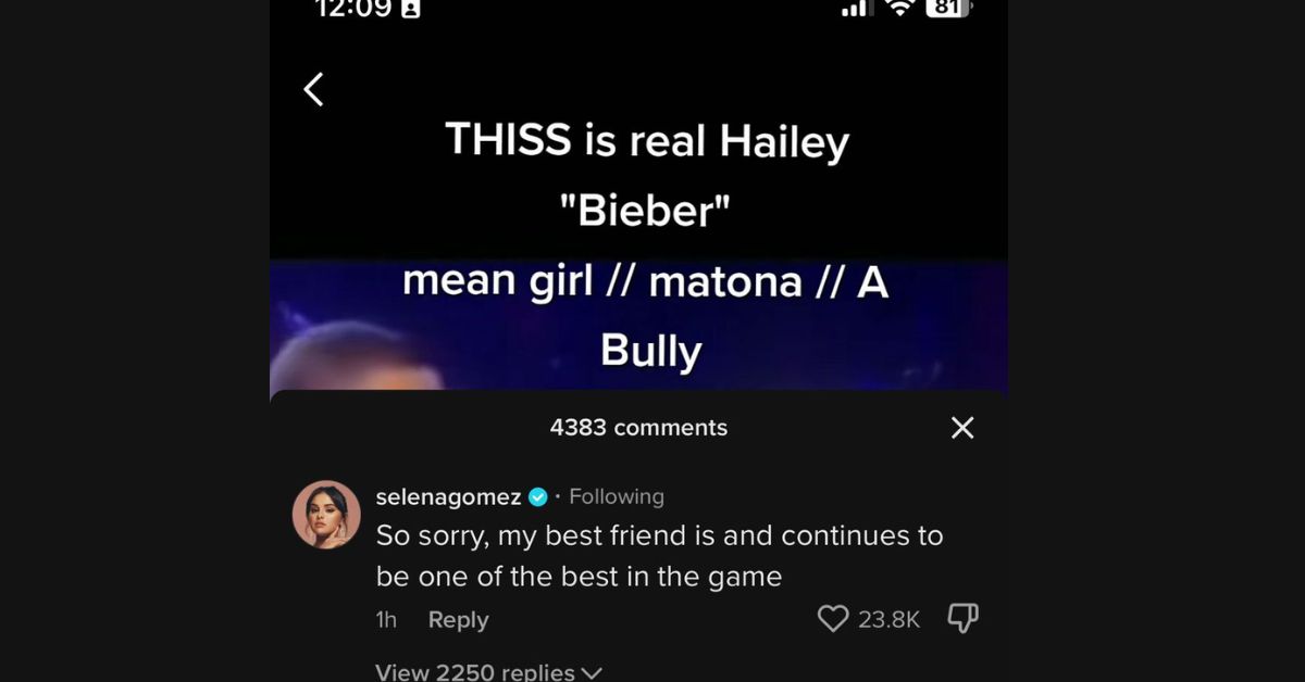 Selena Gomez on TikTok Defends Taylor Swift