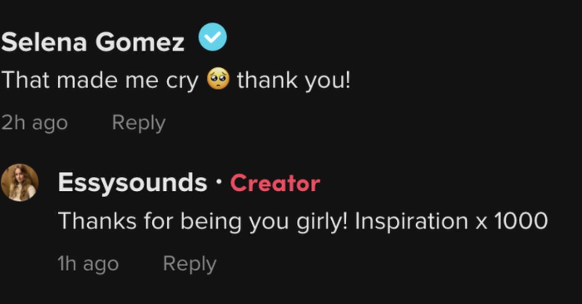 Selena Gomez on TikTok Defends Taylor Swift