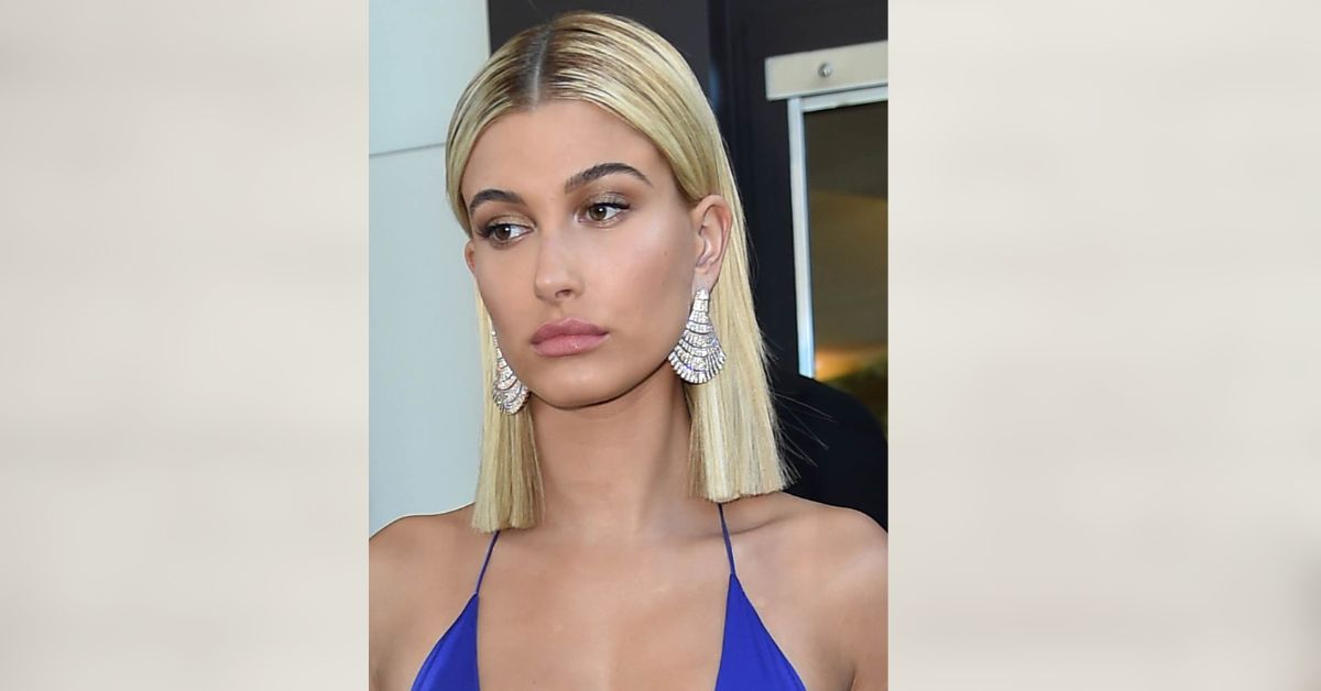 Hailey Bieber blonde hair