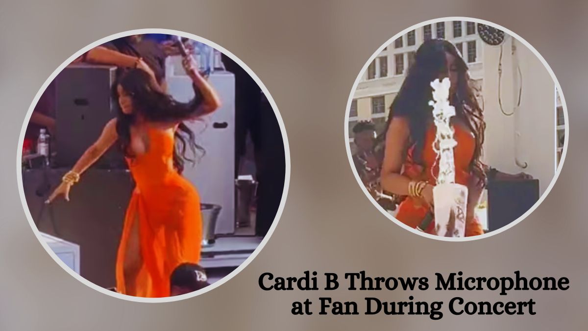 Cardi B Throws Microphone at Fan During Concert