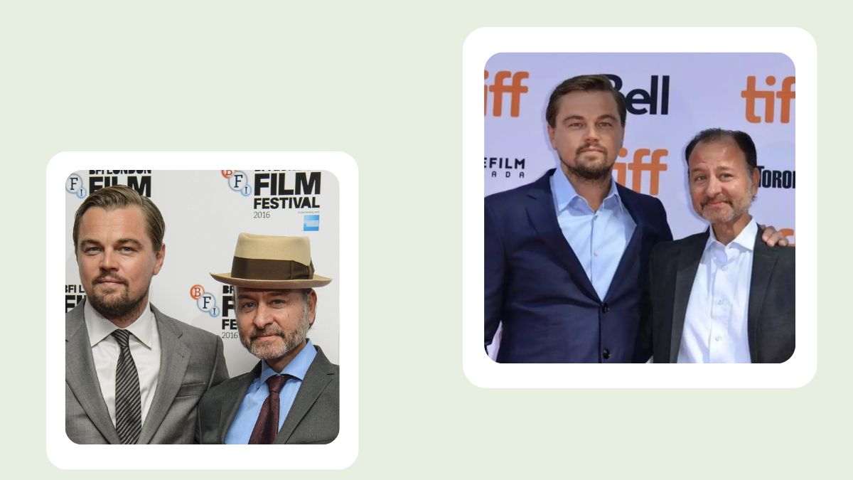 Leonardo DiCaprio and Fisher Stevens